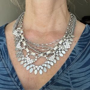 Stella & Dot Silver Sutton Necklace
